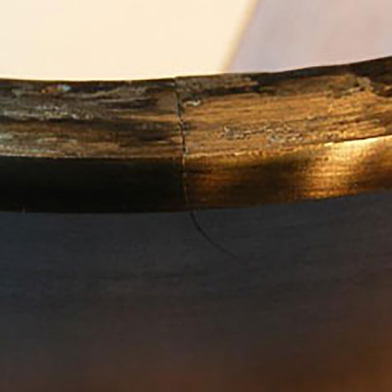 Cracking in the outer ring of an angular contact bearing